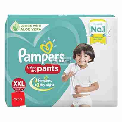 Pampers Baby Dry Pants Diaper (XXL 15-25 kg) 28 pcs